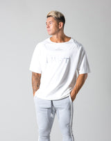 Round Separate Big T-shirts - White