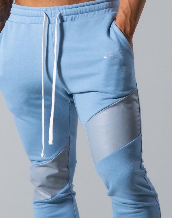 <transcy>Angle Wide Line Sweat Pants --L.Blue</transcy>