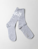 品番変更Calf Script Logo Socks - Grey