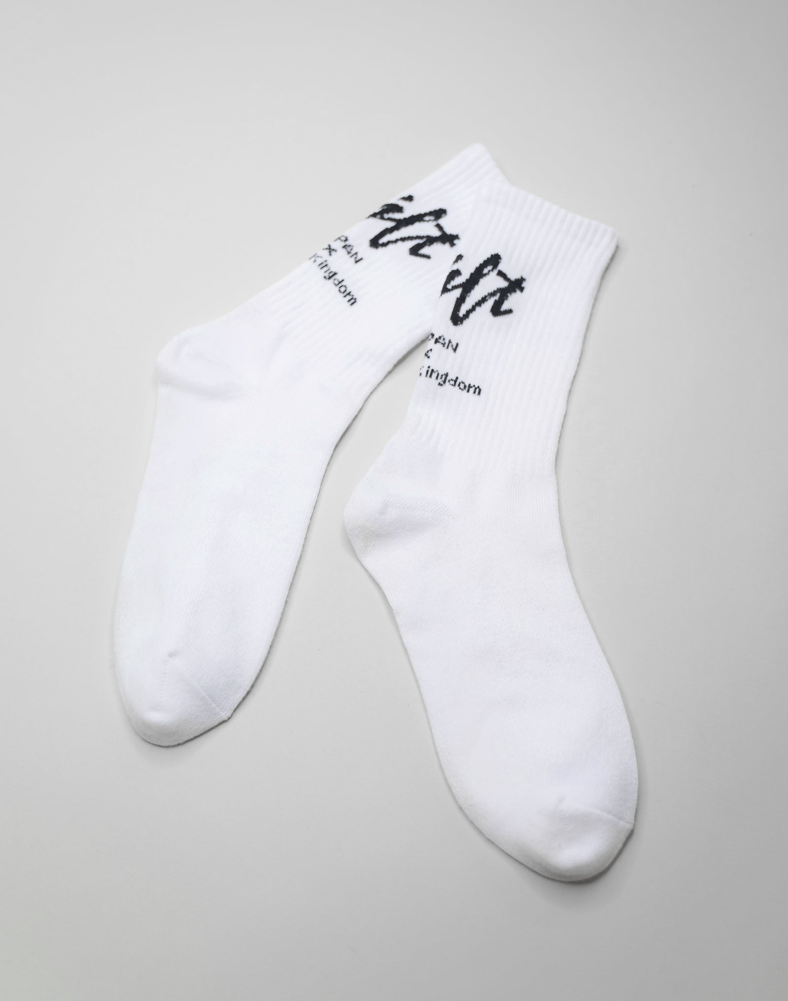 Calf Script Logo Socks --White – LÝFT