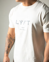 LÝFT Metallic Reflector Logo Standard T-Shirt - Off White