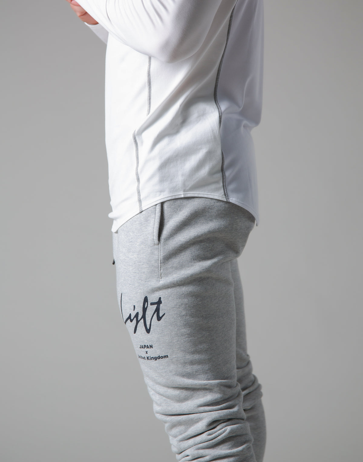 Script Logo Slim Fit Long Sleeve T-Shirt - White