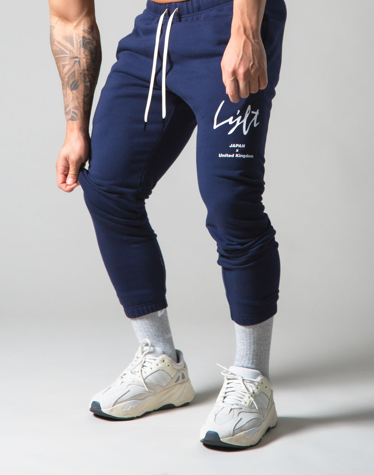 Script Logo Sweat Pants - Navy