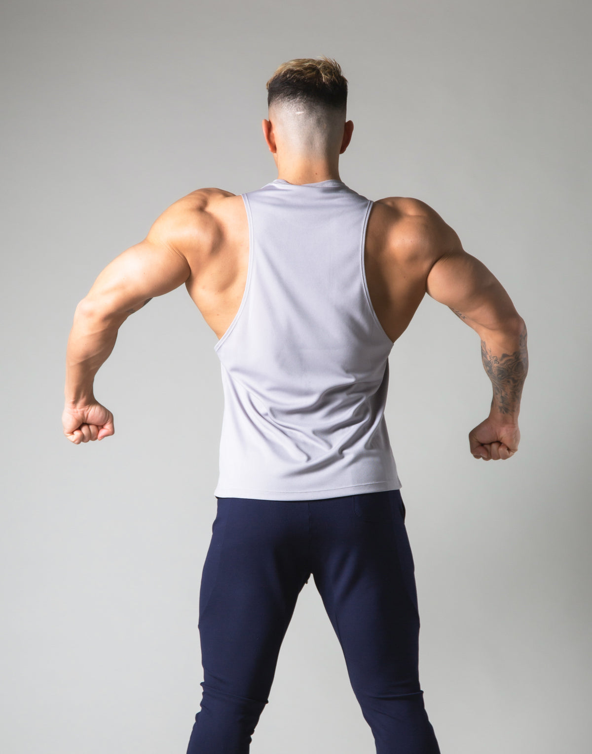 Silver Lion Mesh Tanktop - Grey