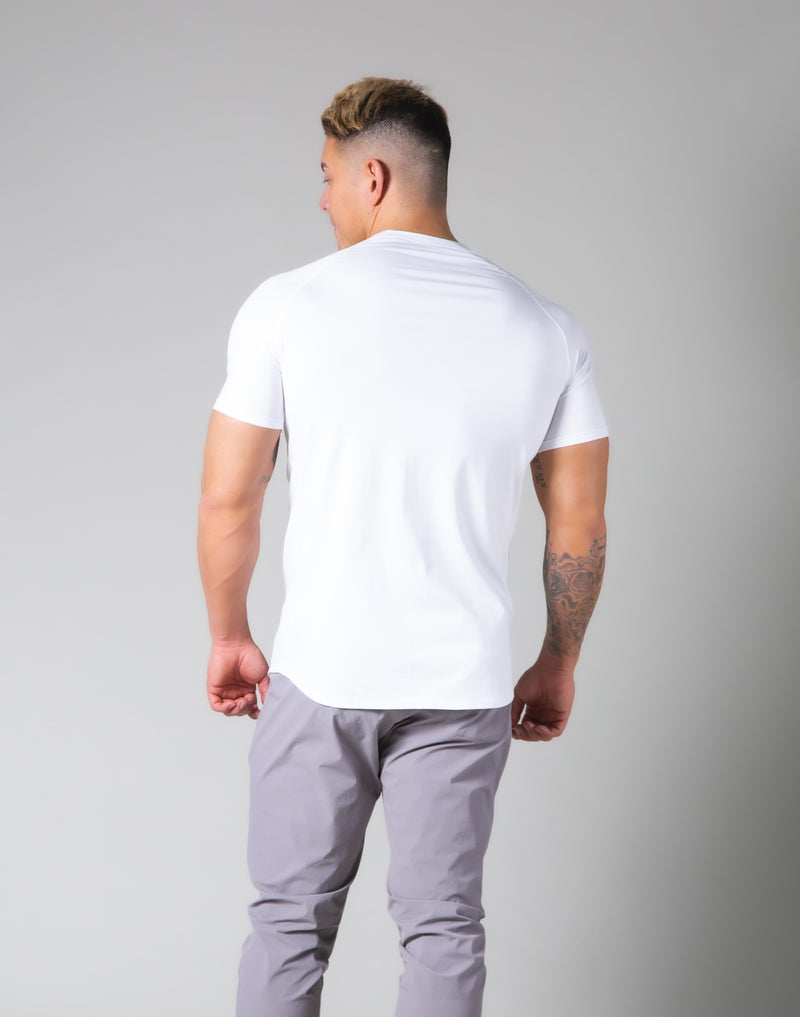 Slim Fit Raglan T-Shirt - White