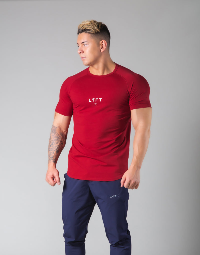 Slim Fit Raglan T-Shirt - Red