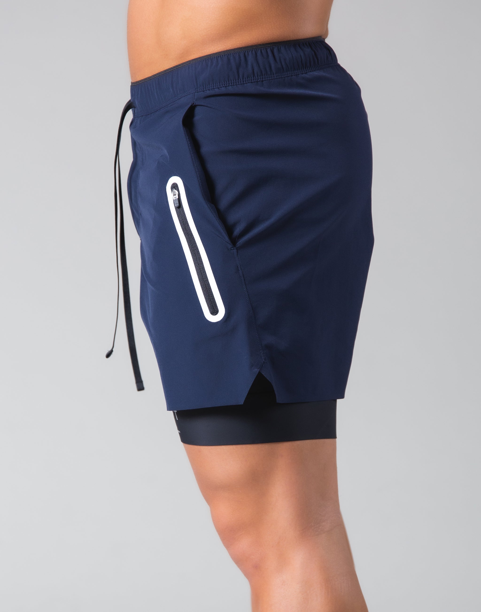 2Way Active Shorts / With Leggings - Navy – LÝFT