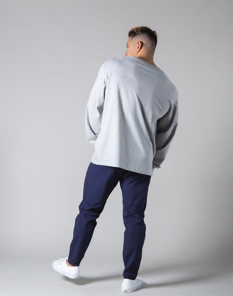 Stripe Long Sleeve T-Shirt - Grey