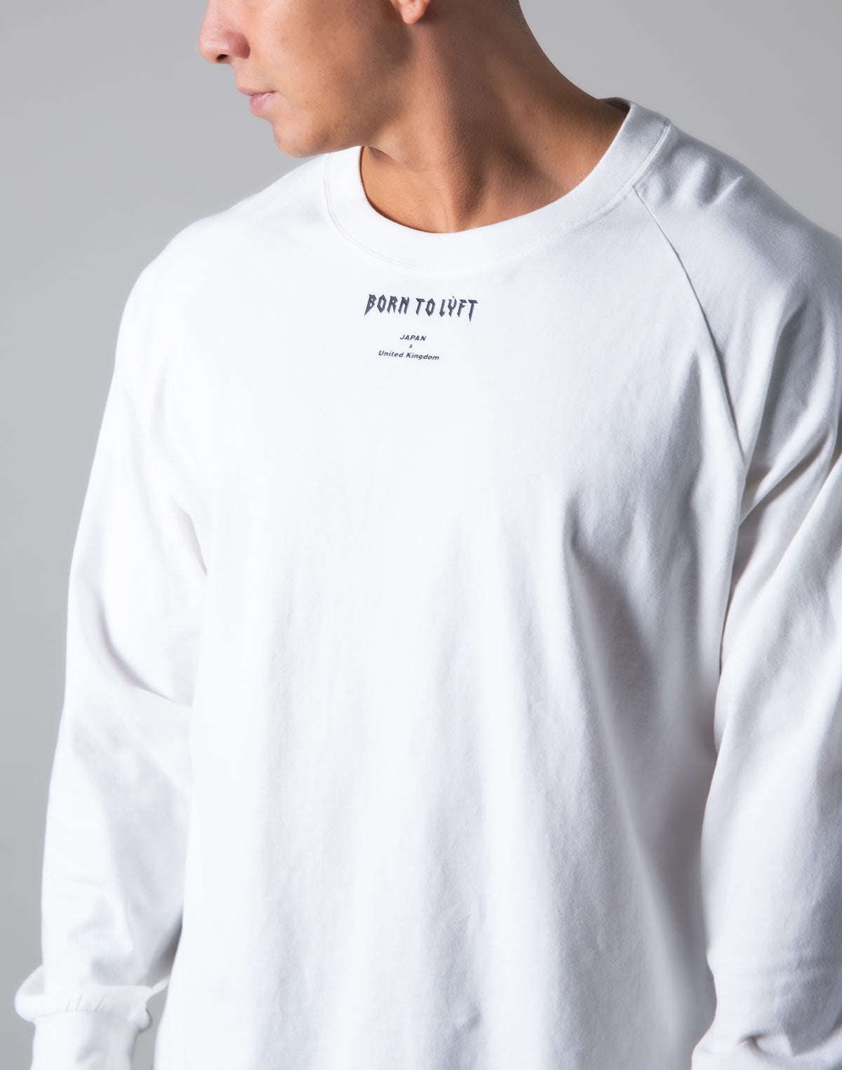 London Punk Raglan Long Sleeve T-Shirt - White