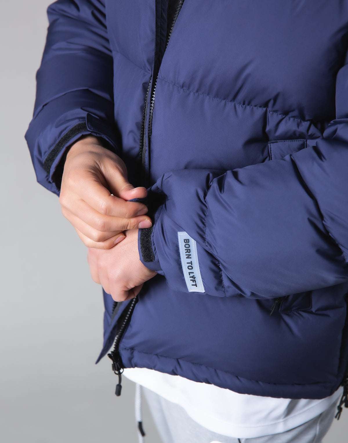 <transcy>LÝ FT Genuine Down Jacket --90:10 --Navy</transcy>