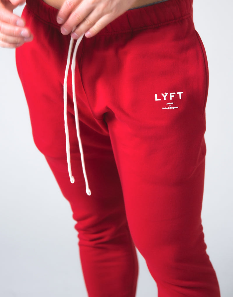 LYFT 2WAY STRETCH WARM SWEAT PANTS - RED