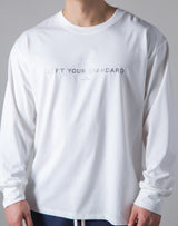 <transcy>LÝS Message Print Long Sleeve T-Shirt --White</transcy>