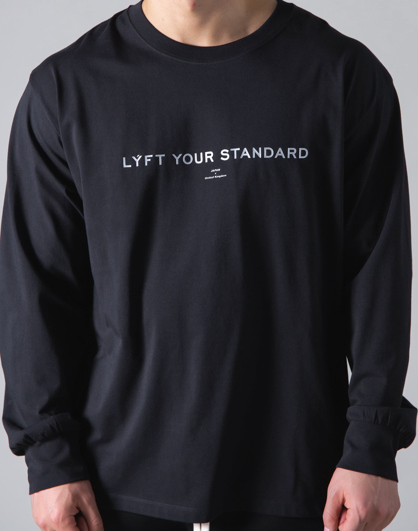 LÝS Message Print Long Sleeve T-Shirt - Black – LÝFT