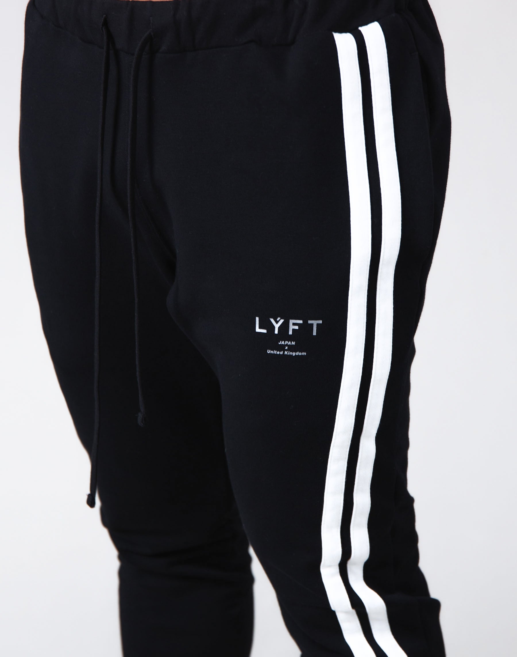 2Way Stretch Side 2 Line Warm Sweat Pants - Black – LÝFT
