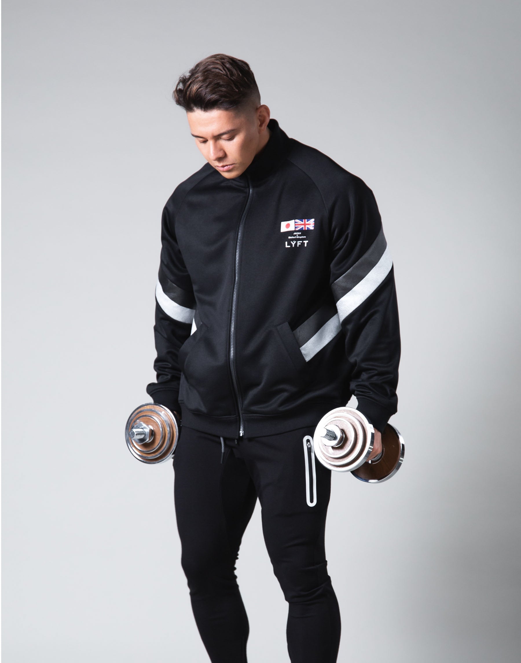 Oversize Angle Line Track Jacket - Black – LÝFT