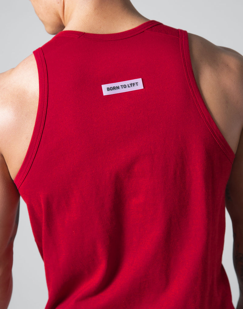 Rear Patch Piping Tanktop - Red