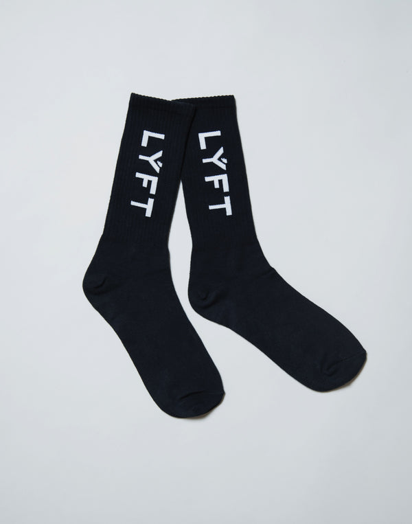 <transcy>Side LÝFT Logo Socks --Black</transcy>
