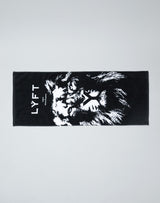 <transcy>LION Sports Towel --Black</transcy>