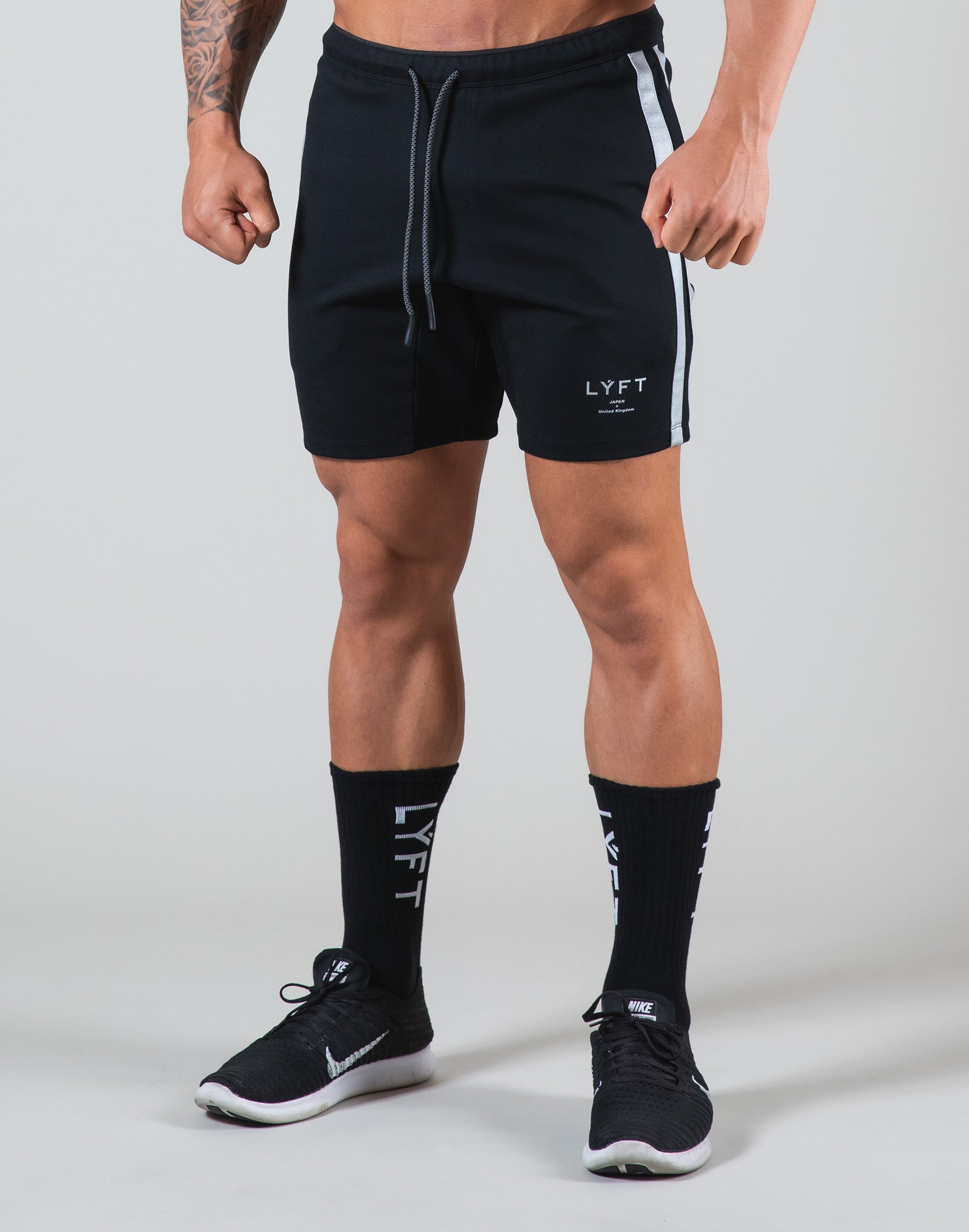 2Way Stretch 2 Line Shorts - Black – LÝFT