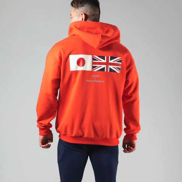 Flag Zip-Up Hoodie - Orange – LÝFT