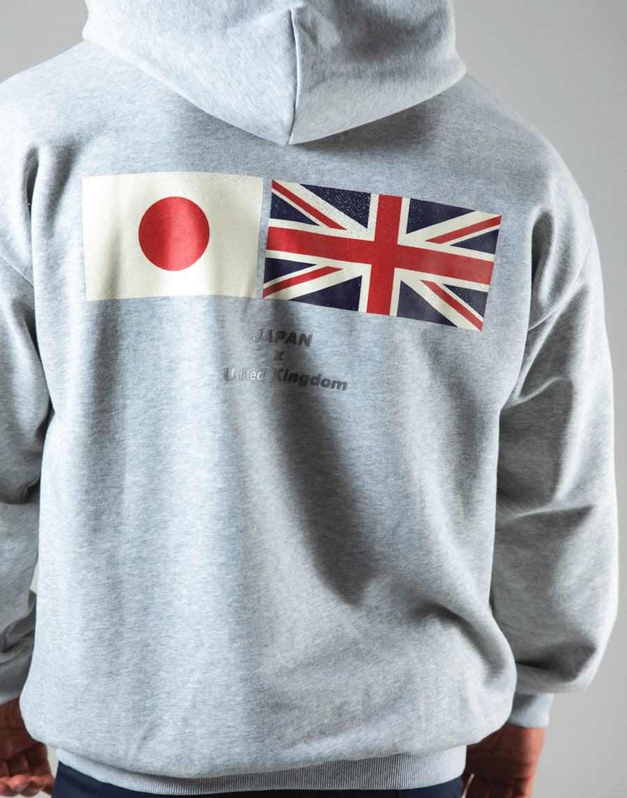 Flag Zip-Up Hoodie - Grey – LÝFT
