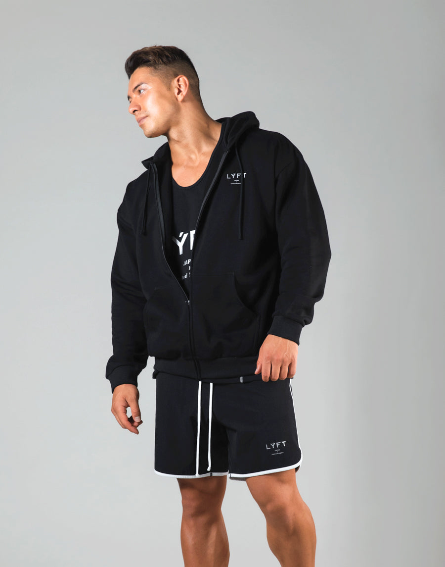 Flag Zip-Up Hoodie - Black – LÝFT