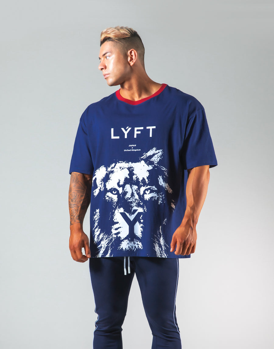 Lion Big T-shirts - Navy – LÝFT