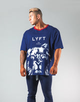 <transcy>Lion Big T-shirts --Navy</transcy>