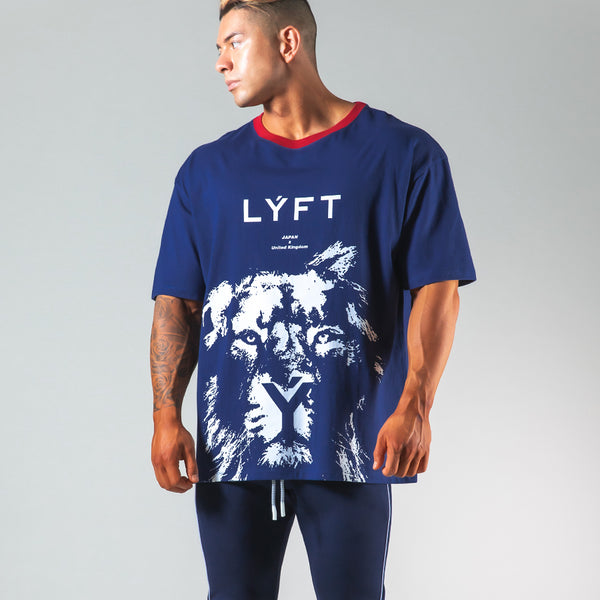 [しーた] リフト ライオン Tシャツ ネイビーM 6__0022s_0000_LYFT201906_genya