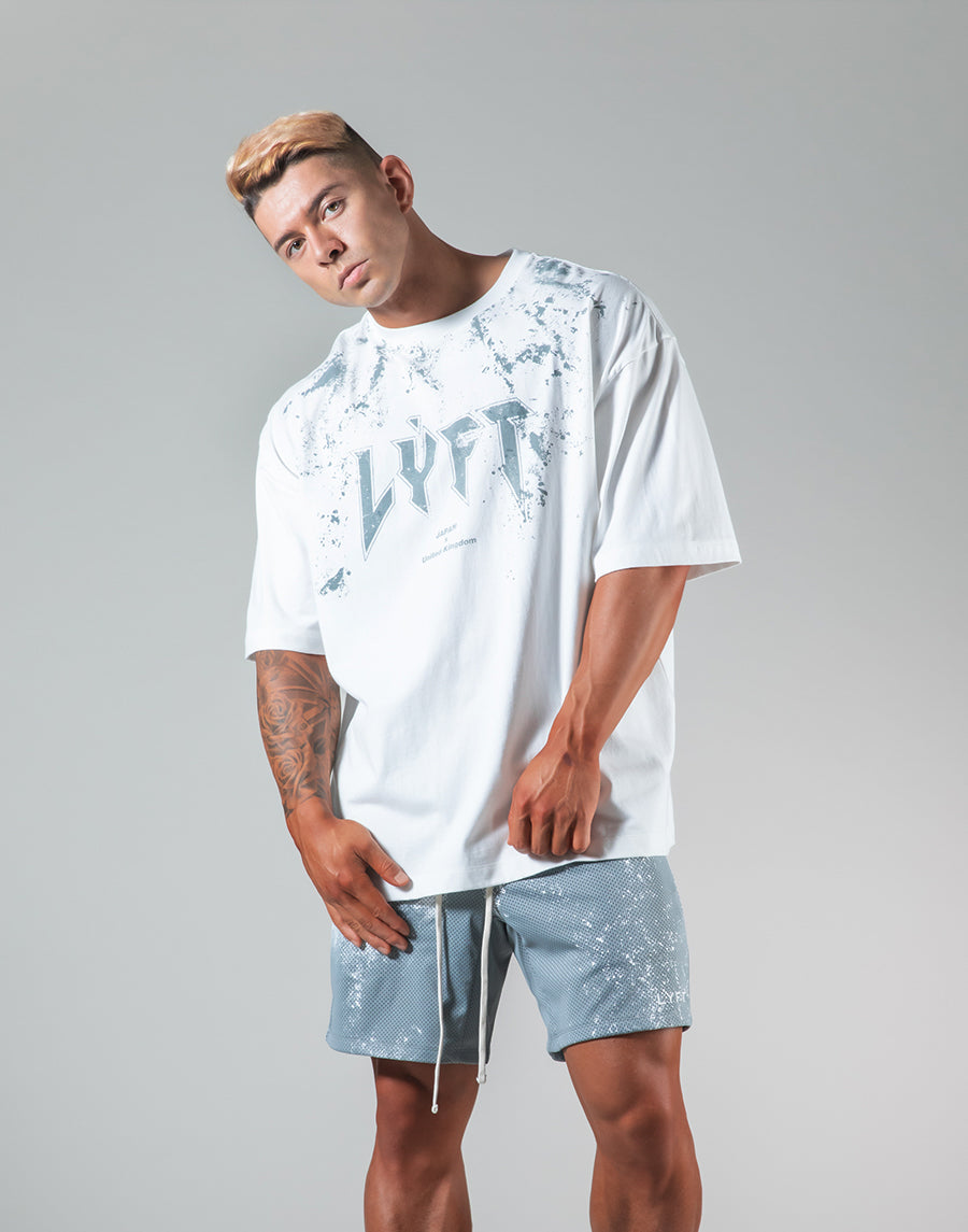 Splash Punk Logo Big T-Shirt "Wide Body" - White
