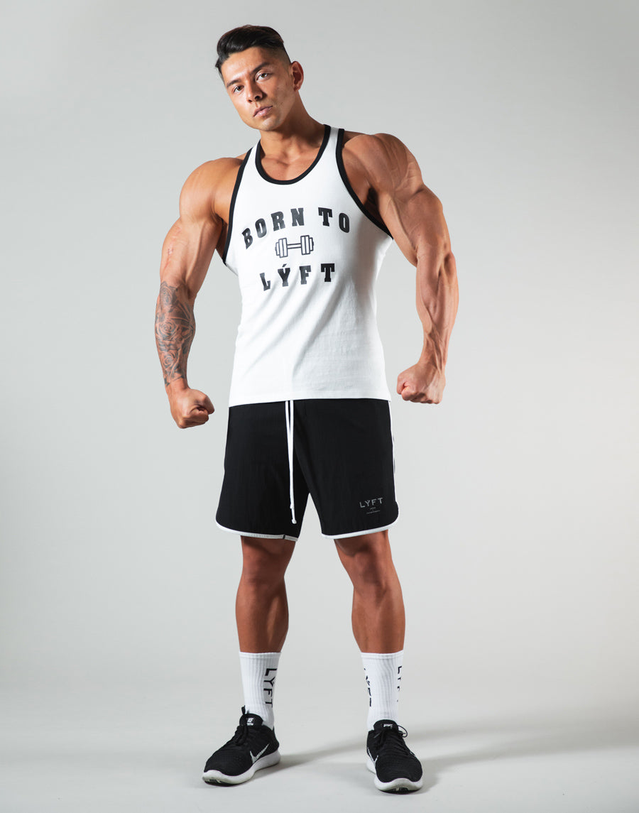 Dumbbel Logo Training Tanktop- White