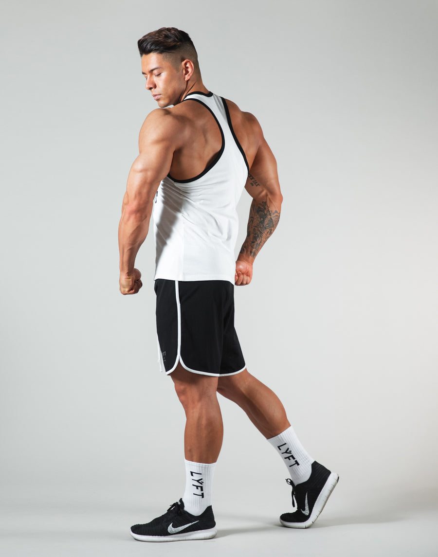 Dumbbel Logo Training Tanktop- White