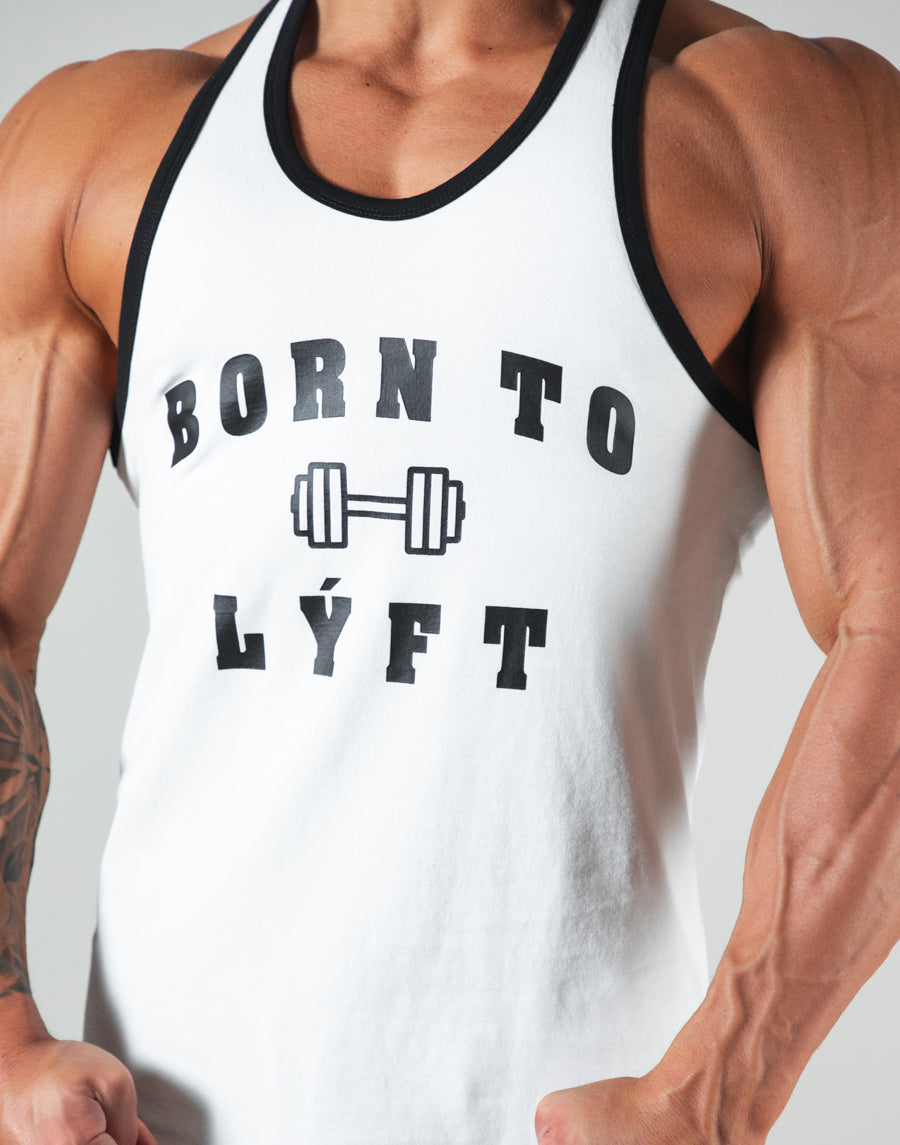 Dumbbel Logo Training Tanktop- White – LÝFT