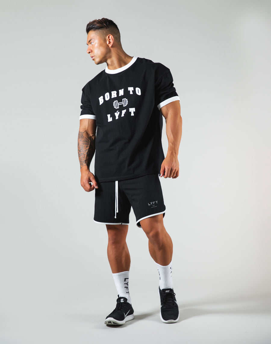 Dumbbel Logo Big T-Shirt - Black – LÝFT