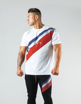 <transcy>2Way Wide Stripe Standard T-Shirt --White</transcy>