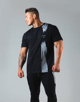 2Way Brush Line Standard T-Shirt - Black