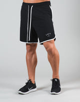 Piping Active Shorts - Black