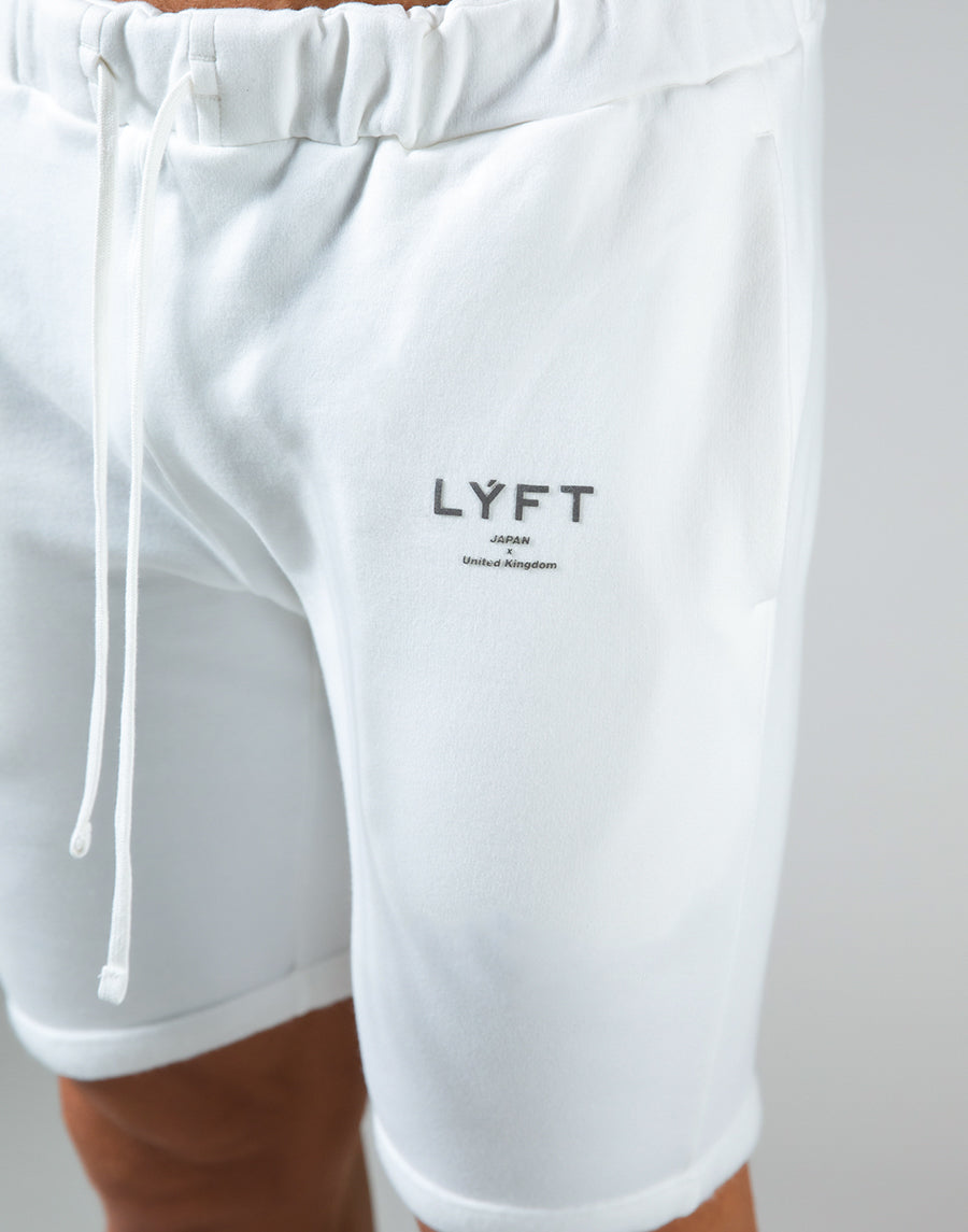 2Way Stretch Sweat Shorts - White – LÝFT