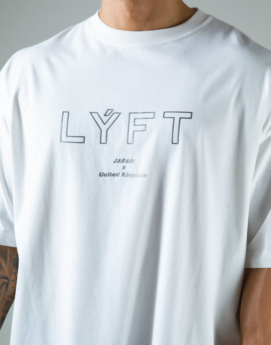 Outline Logo Big T-Shirt "Wide Body" - White