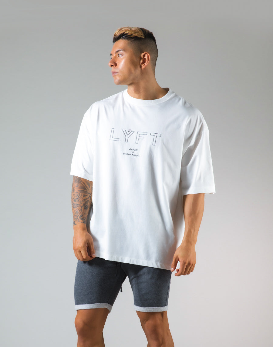 Outline Logo Big T-Shirt "Wide Body" - White