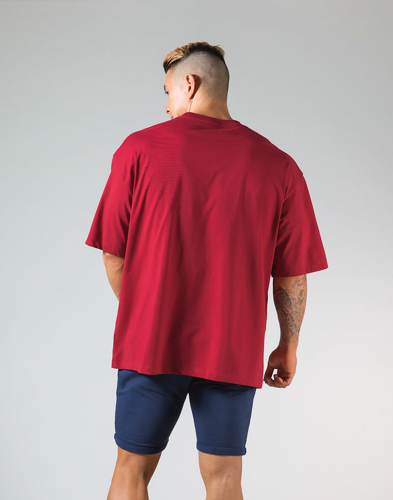 Outline Logo Big T-Shirt "Wide Body" - Red