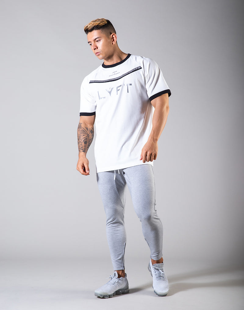 Round Separate Standard T-shirts - White
