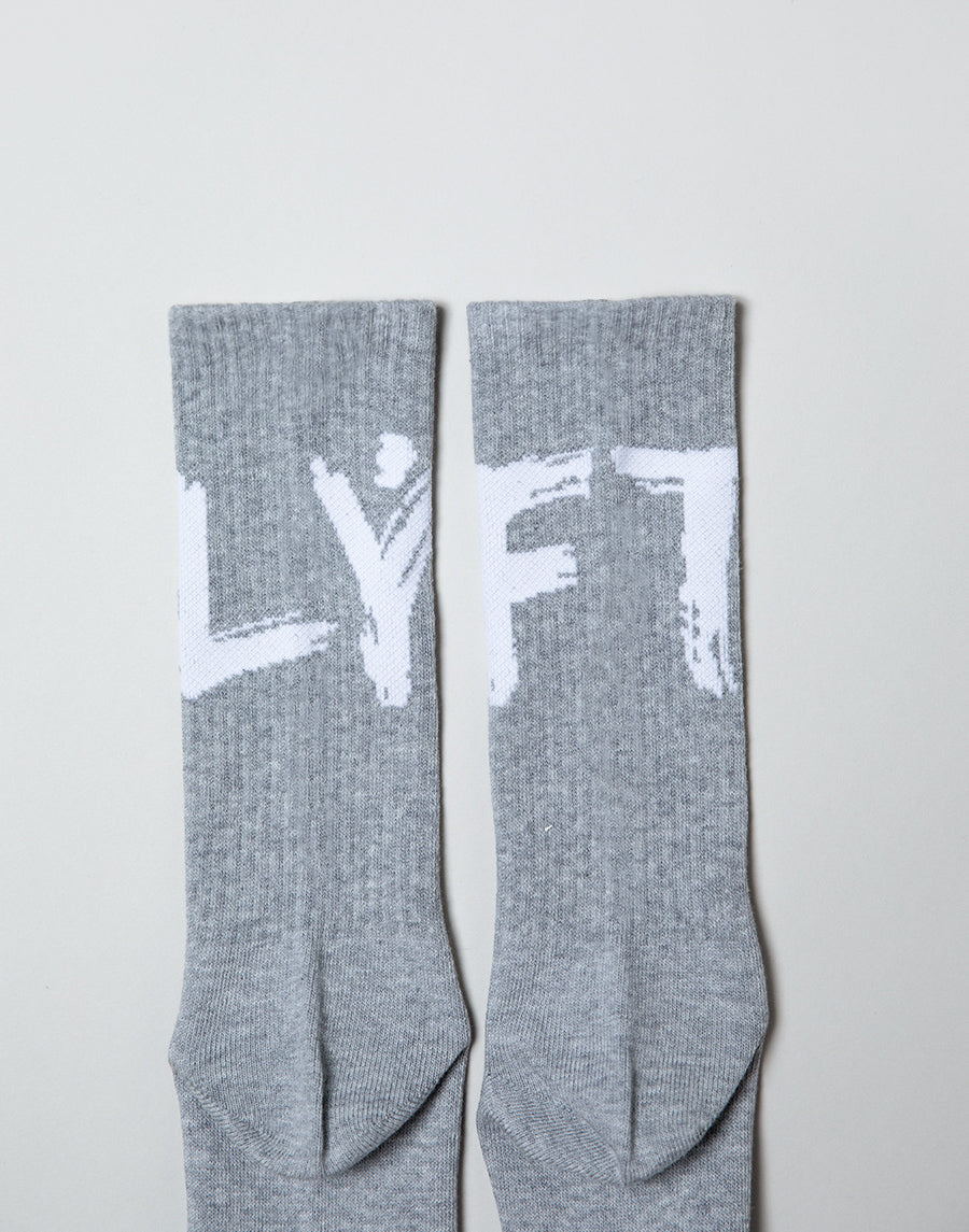 Brush Logo Socks - Grey