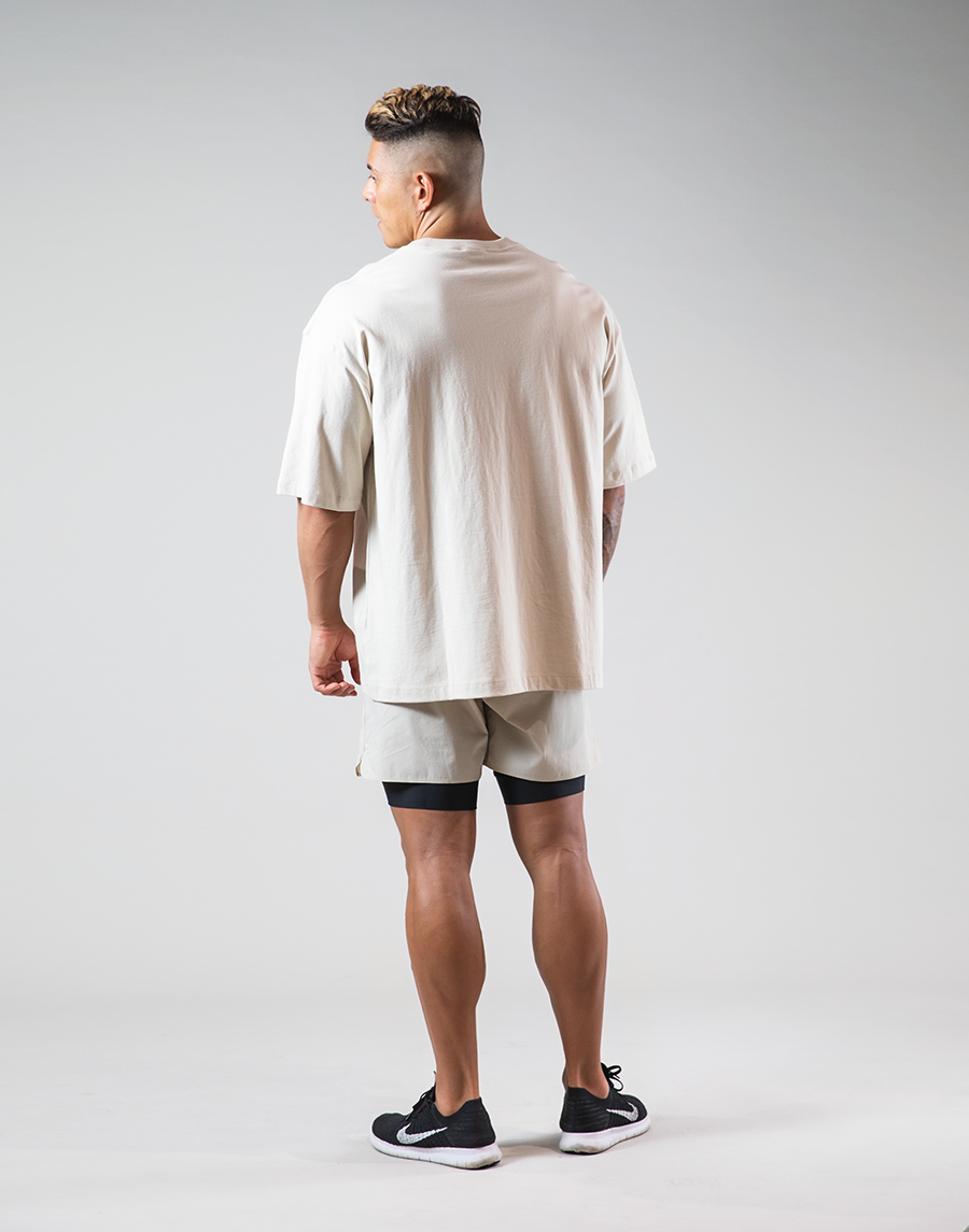 Old Logo Big T-Shirts "Wide Body" - Beige