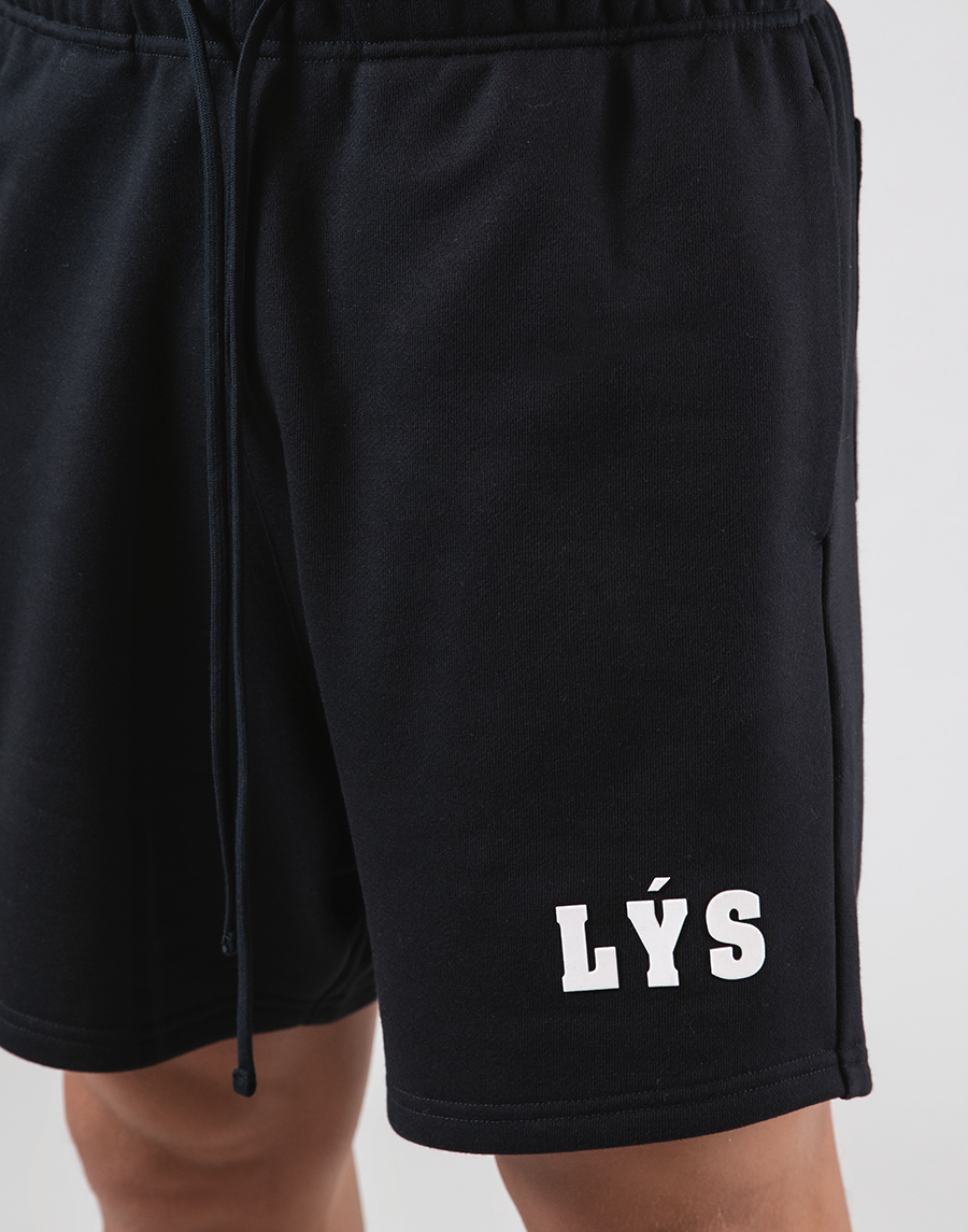 LÝS Logo Sweat Shorts - Black