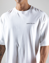 Back Message Vintage Big T-Shirt - White