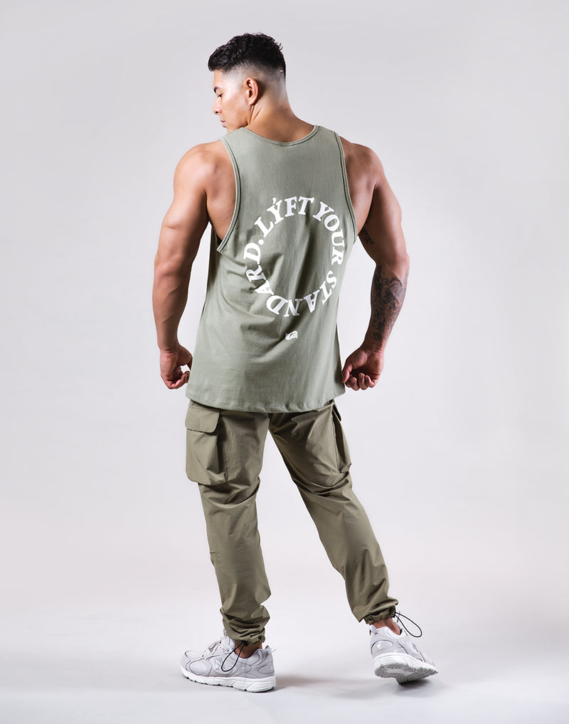 Message Ring Tanktop - Olive