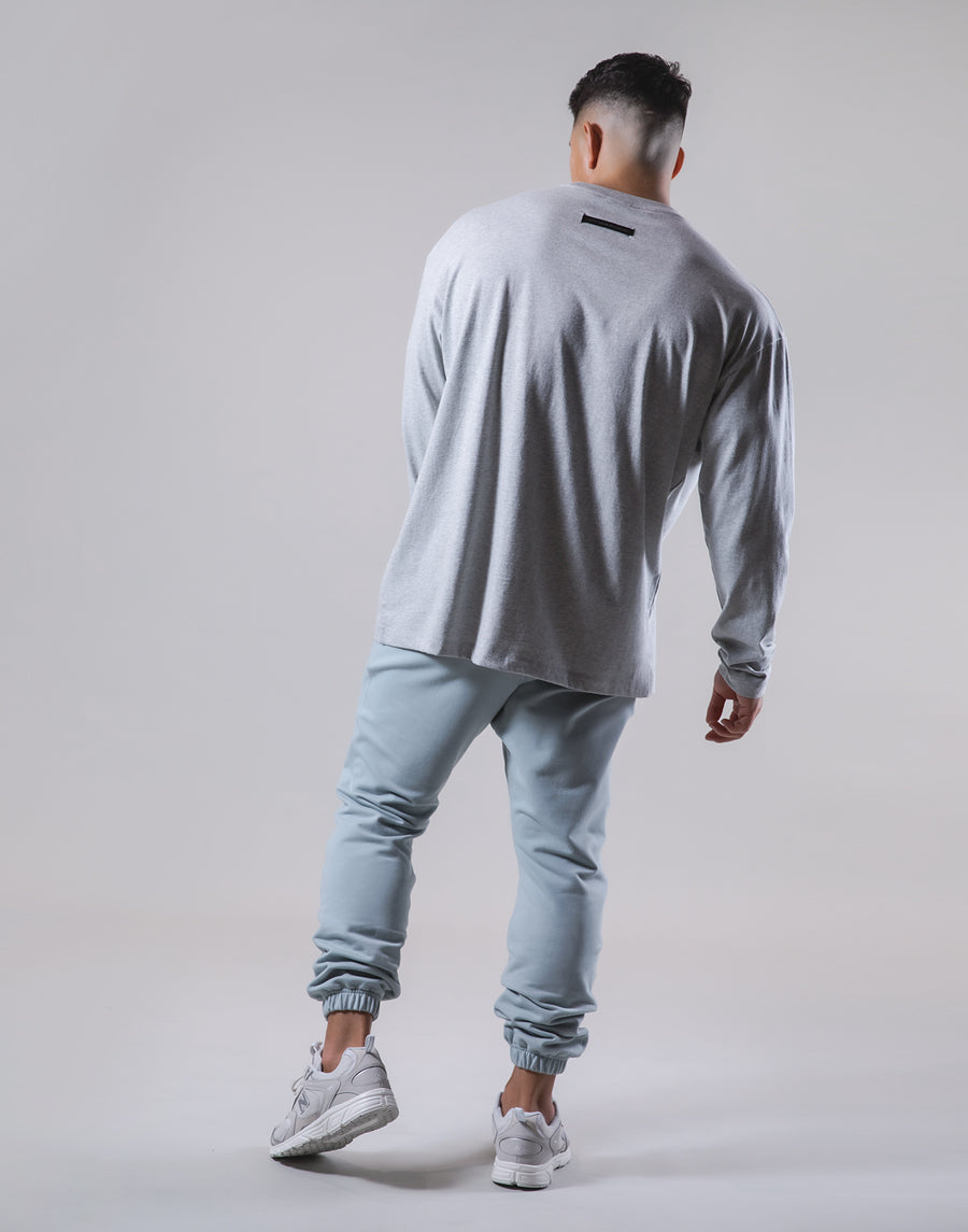 Brush Y Big long Sleeve Tee - Grey