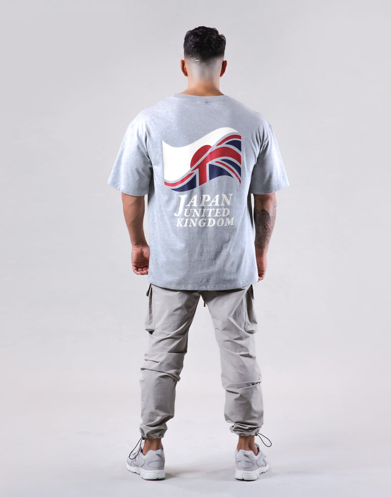 Mixed Flag Big T-Shirt - Grey