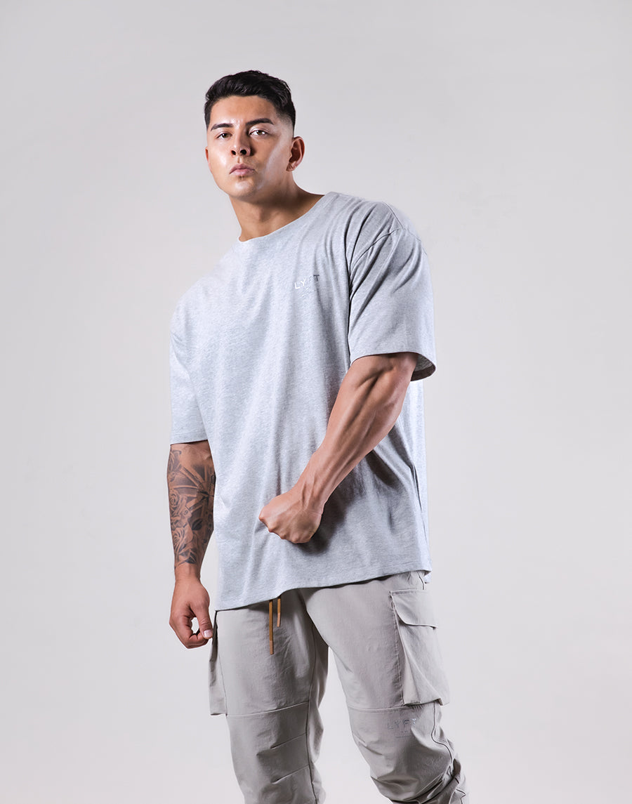 Mixed Flag Big T-Shirt - Grey